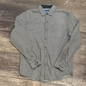 Michael Brandon Black and White Checkered Shirt